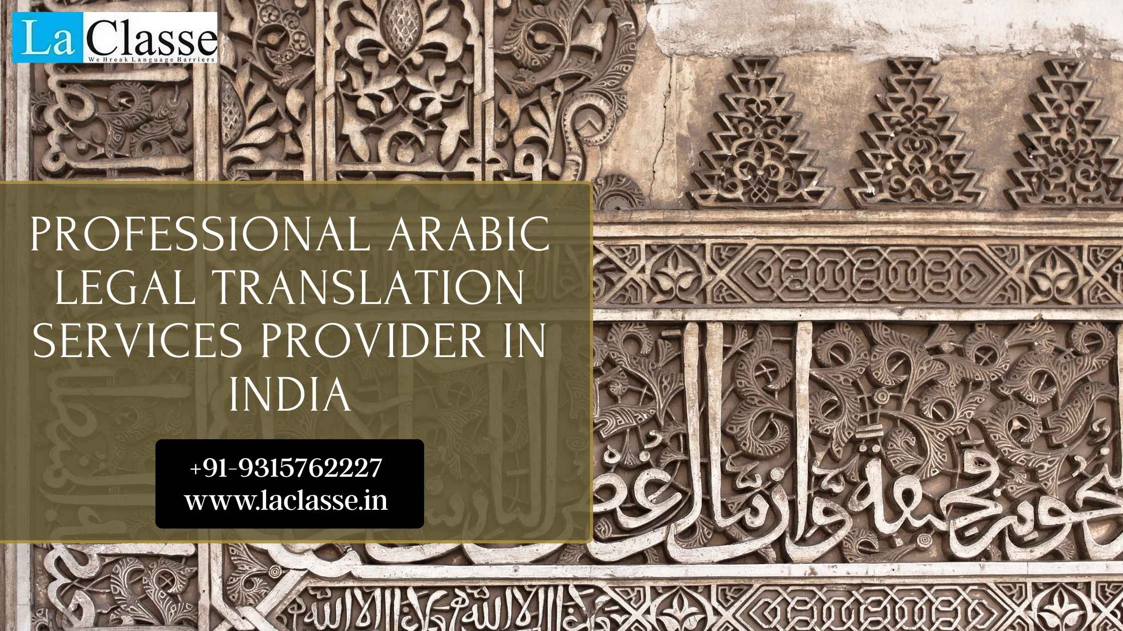 Professional Arabic Legal Translation Services Provider in India